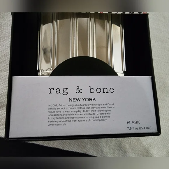 Rag & Bone 7.6 fl oz Flask - NIB - Picture 3 of 6